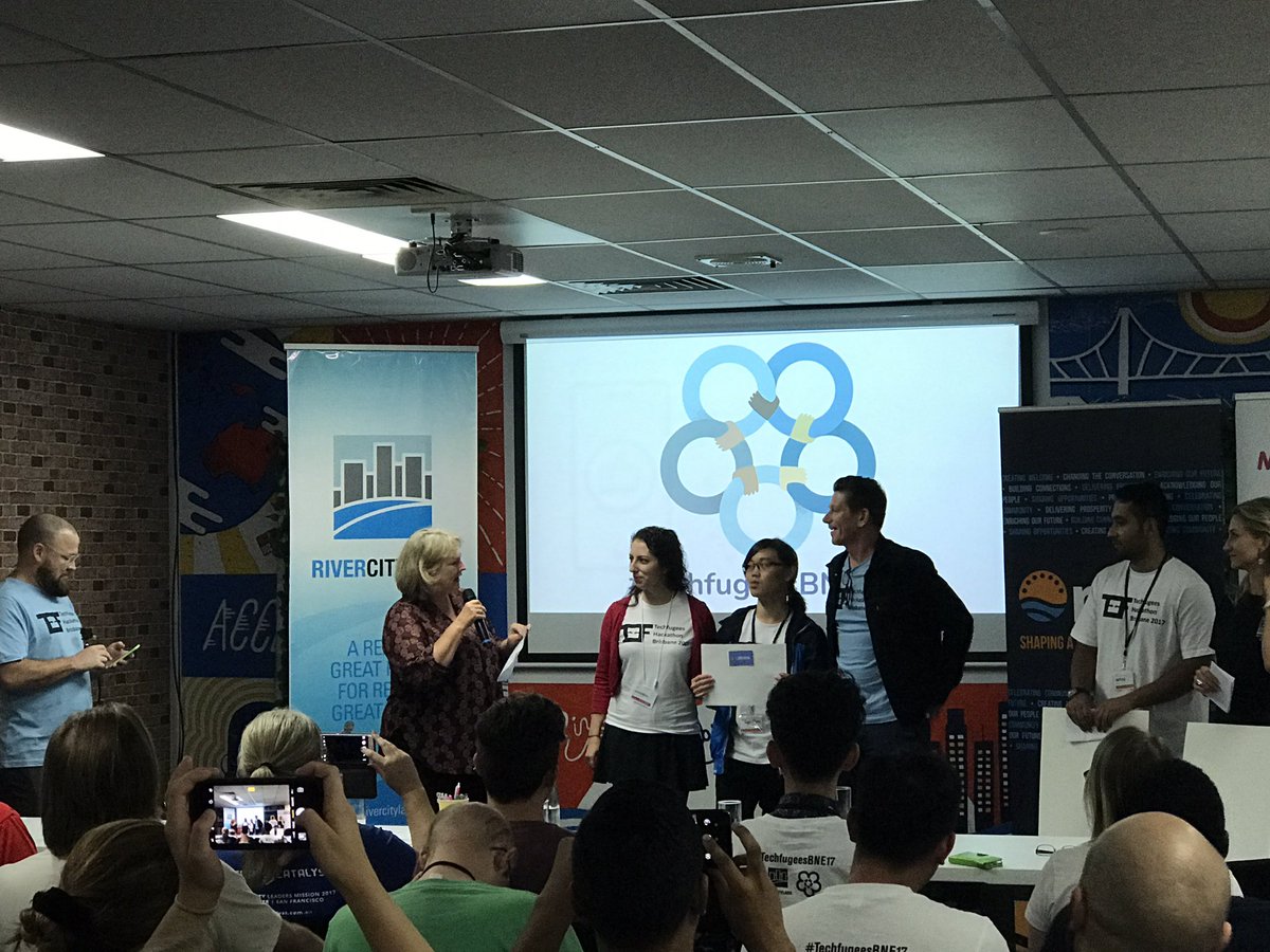 TechFugeesBNE's tweet photo. 3rd Prize goes to Big Box Orange - the VR app #TechfugeesBNE17 @Techfugees @techfugeesaust1 https://t.co/IHfvCwgOj5