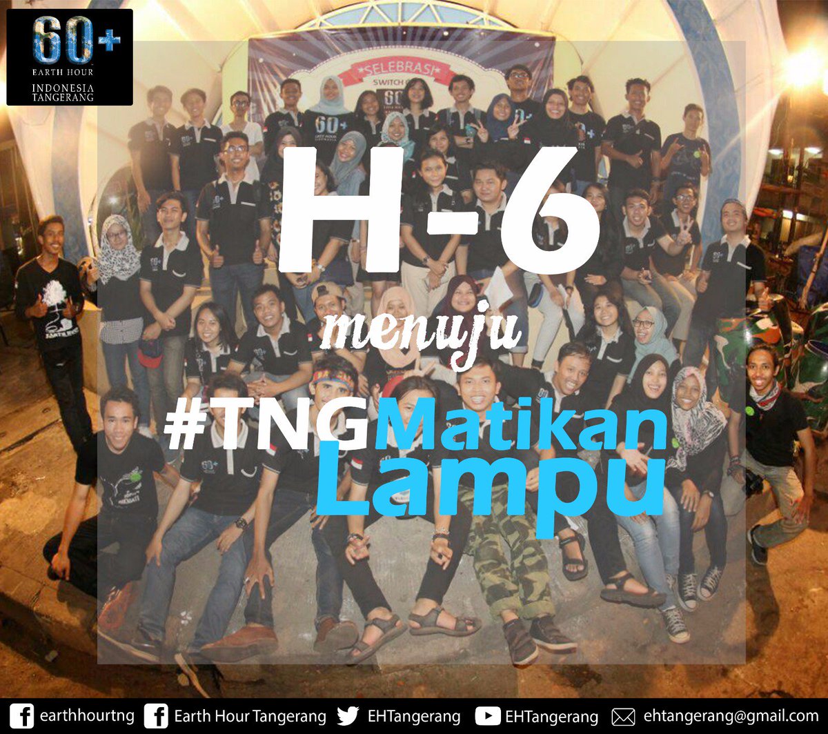 EHTangerang's tweet photo. Hai SobatEH! H-6 #TNGMatikanLampu 25 Maret 2017,
Jgn lupa untuk tetap hemat energi dengan menggunakan seperlunya yah
#SejutaAksi #IniAksiku https://t.co/LEW3Ul0BUz