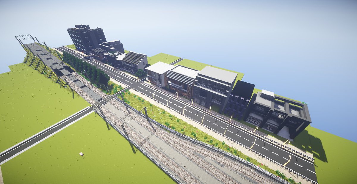 toyosucity_Mine's tweet photo. 一軒二分でできた建物たちが並びます（手抜き） https://t.co/wqX0HkpKwU