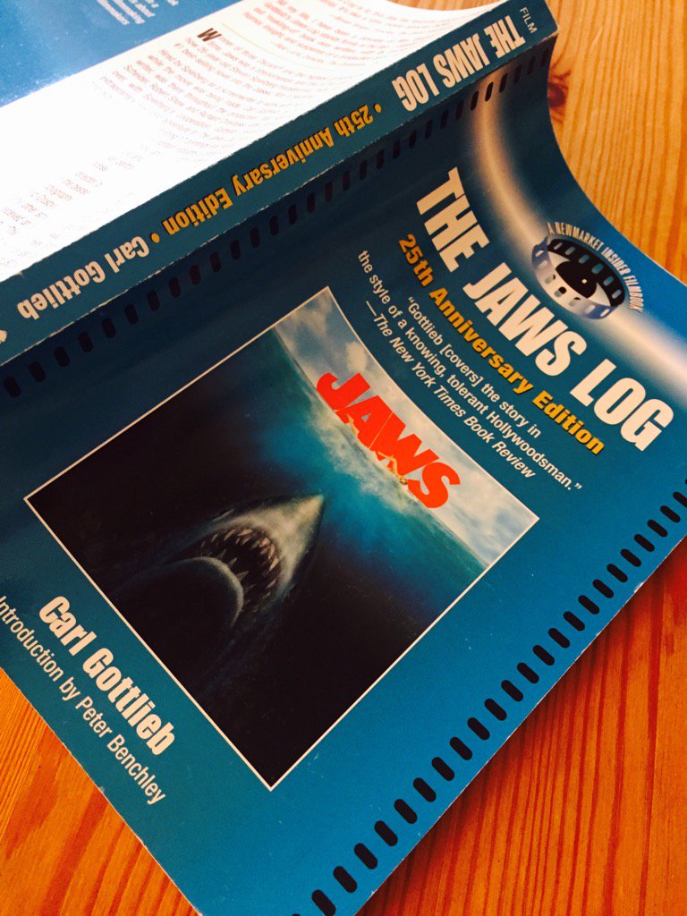 Re-reading another of my film books; Carl Gottlieb\s engaging account of the Jaws shoot, happy birthday Carl! 