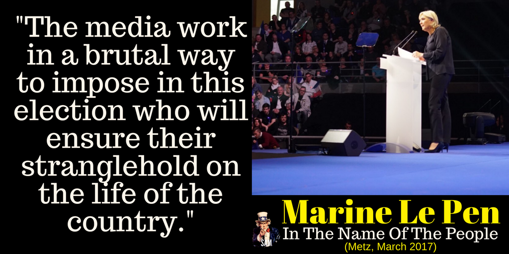 AvantiPopulist's tweet photo. Marine Le Pen

Election after election we witness the Media crowing their own candidate !

#MarineLePen #Marine2017 #AuNomDuPeuple #METZMLP https://t.co/RN9K8g32IO