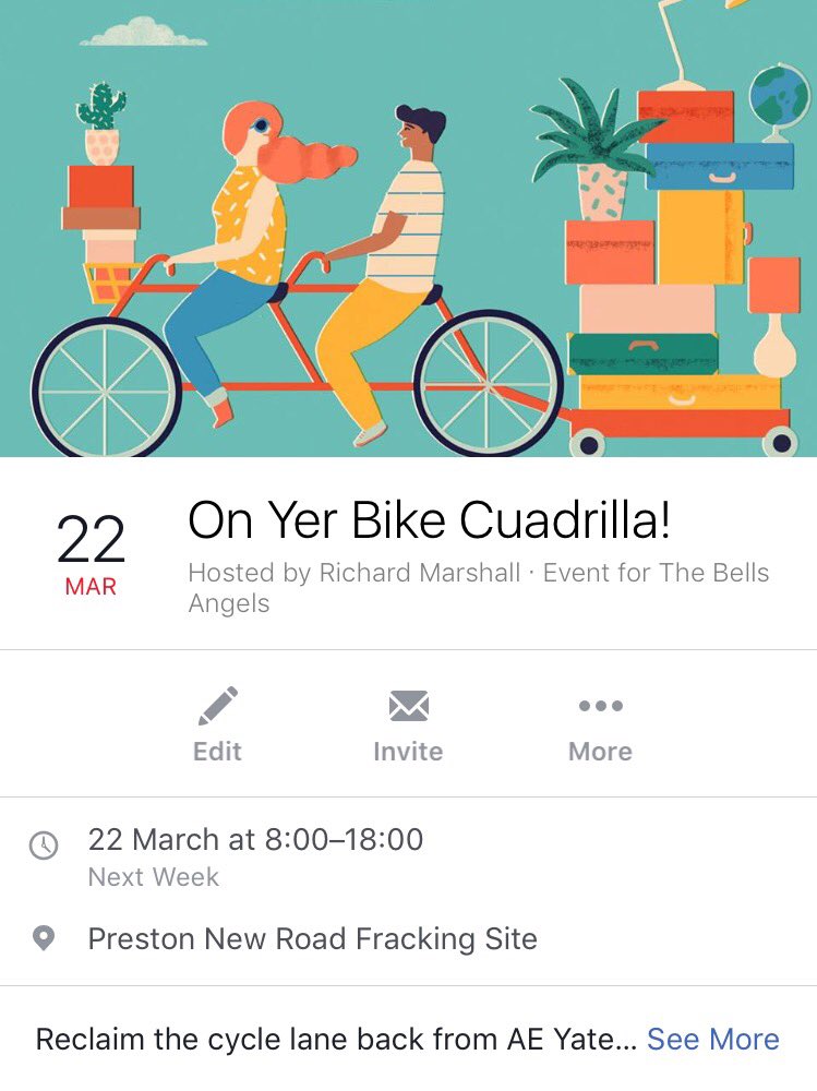 This Wednesday, join in a leisurely cycle ride along Preston New Road facebook.com/events/7445189… #wesaidno #nofracking