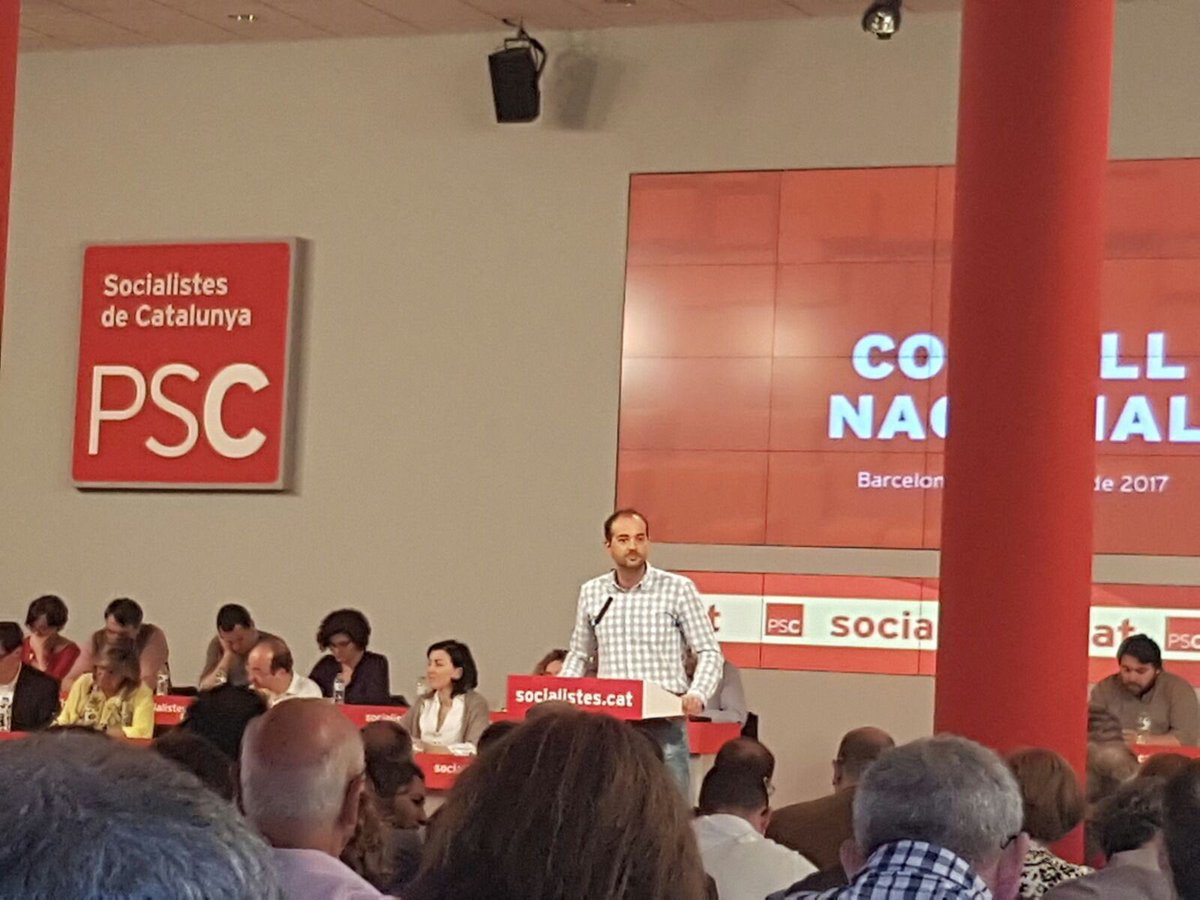 PSCMaresme's tweet photo. @XescoG #primersecretari @PSCMaresme primera intervenció al consell nacional representant a tots/es els militants del #maresme. https://t.co/YJZCJ3NBGQ