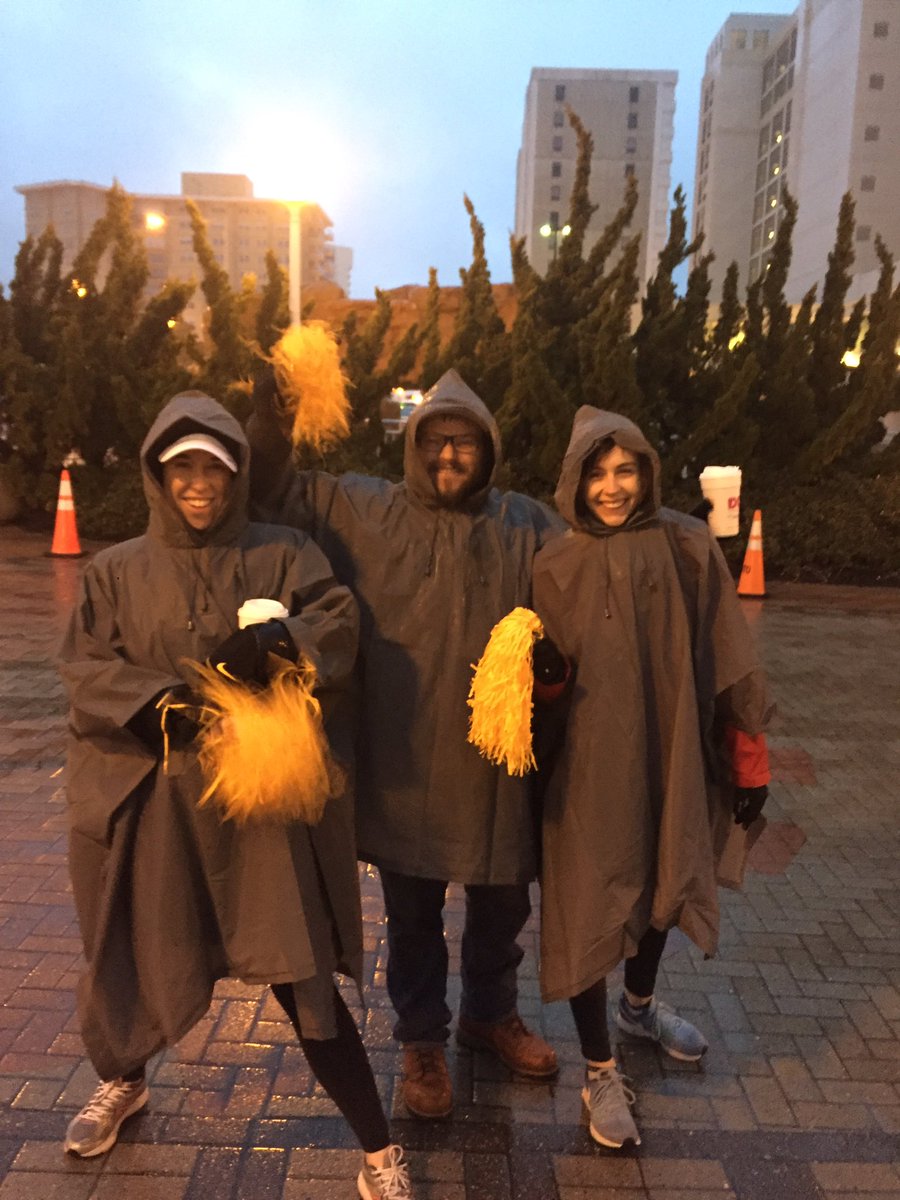 A little ☔️ in Virginia Beach isn't slowing us down! We're still ready to cheer our runners <a href="/ShamrockOn/">Shamrock Marathon</a>! #shamrockon17