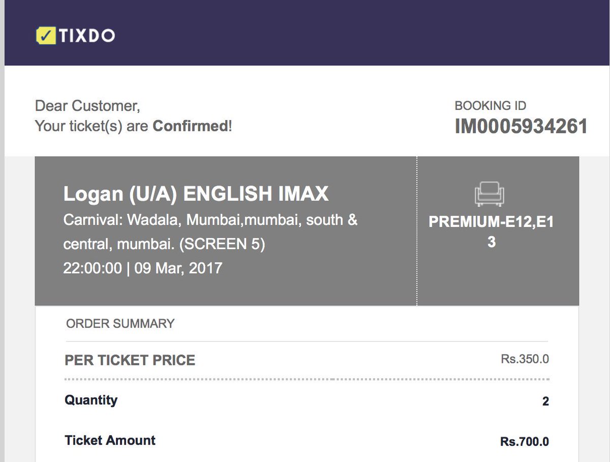 MoizBorker's tweet photo. @FoxStarIndia Logan in IMAX was a visual treat. Here's my ticket. Hope to win! 😊 #LoganOneMoreTime https://t.co/Sopq1IAK4R