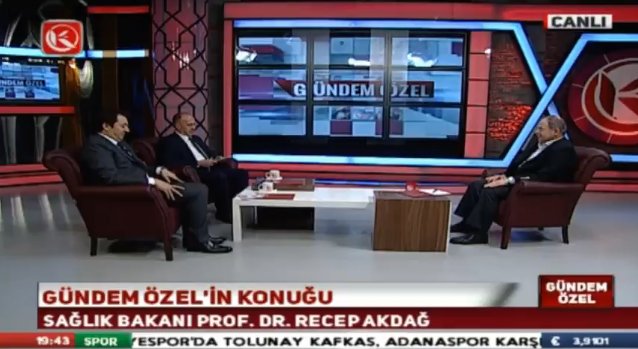 kardelentv's tweet photo. Sağlık Bakanı Prof. Dr. Recep Akdağ'ın konuk olduğu Gündem Özel Şimdi Kardelen Tv'de ! https://t.co/e9DDdnd8y3