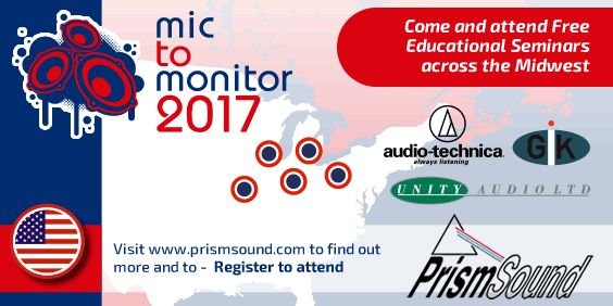 USAudioTechnica's tweet photo. The 2017 #MicToMonitor tour kicks off soon and A-T's Steve Savanyu is hosting #microphone seminars! Details: https://t.co/uU0jtRH0e1 https://t.co/vEPlvI33Ab