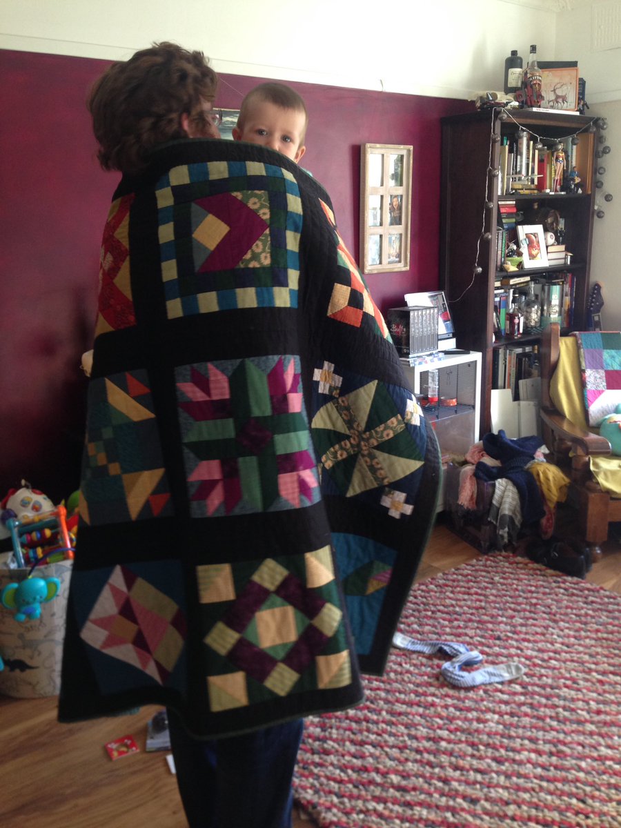 greyrabbitstop's tweet photo. I do love seeing my #quilts getting   used. #familyday #quiltingmummy #inwithbaby #peekaboo https://t.co/JlNz17lkQa