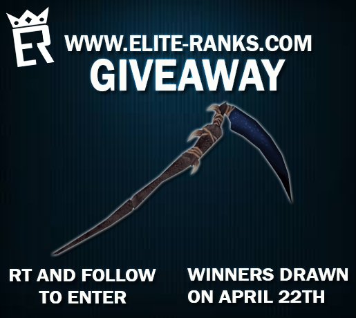 EliteRanks's tweet image. Scythe Giveaway 

Follow &amp;amp; Retweet for a chance to win

Winner Will Be Choosen On April 22th 8PM Runescape Time Twitch.Tv/EliteRanksFc