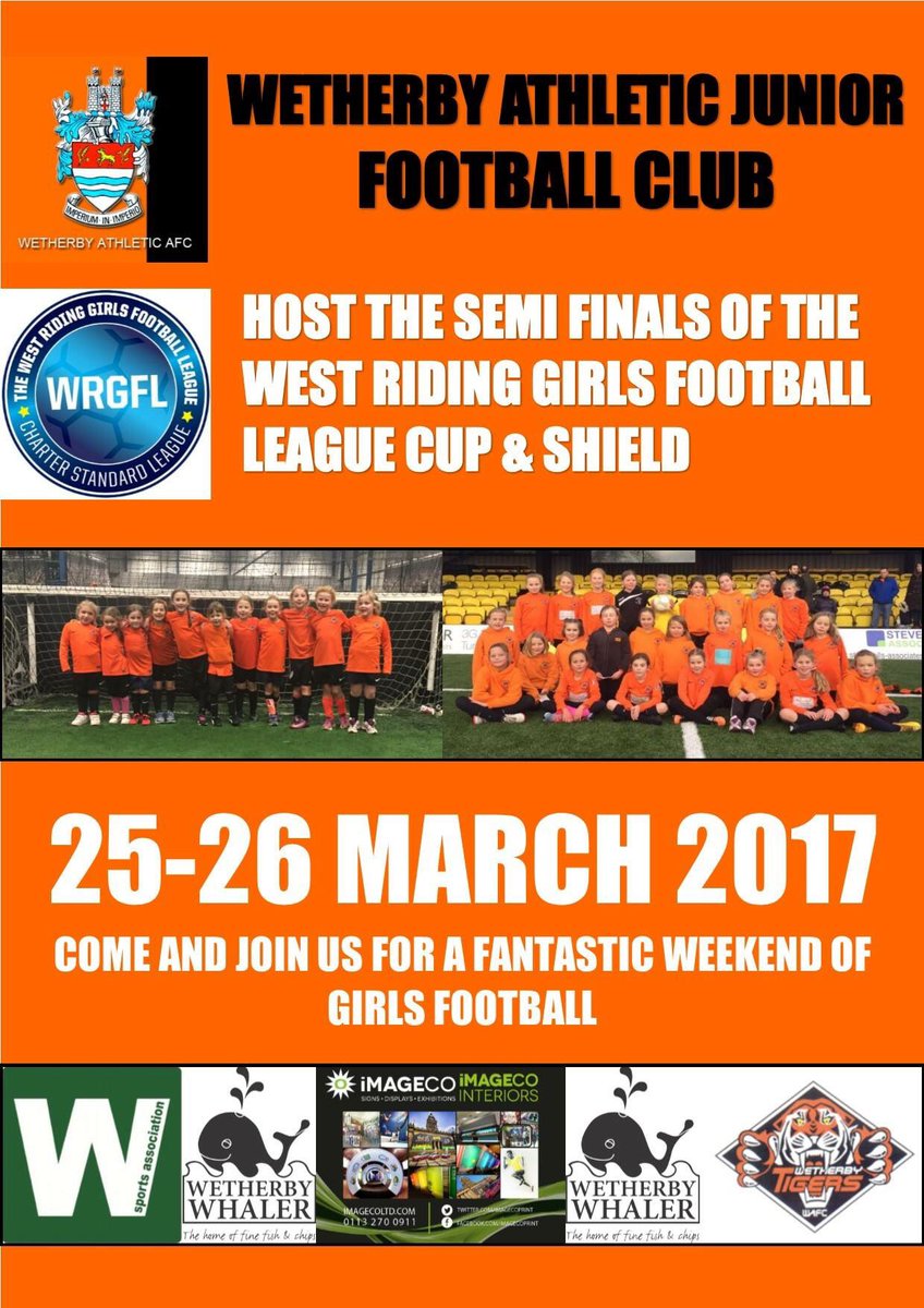 WethAthlJFC's tweet photo. It's nearly here!! @_WRGFL Semi Finals, please come down and support the girls https://t.co/7Mfps2Brtl
