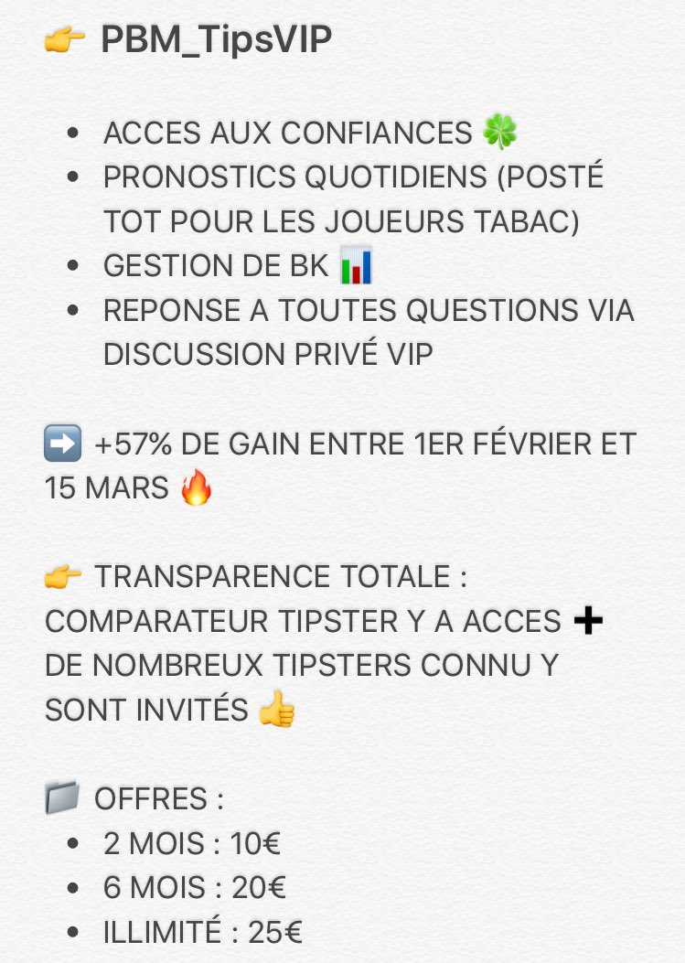ahouiouiouiah's tweet image. ➡️ PBM PASS 🙂

UN DES MEILLEURS VIP A L'HEURE ACTUEL 🍀

👉 1 DEMI BK GAGNÉ EN 1 MOIS &amp;amp; DEMI 💰

❤️, je viens MP

#ParionsSport #TeamParieur