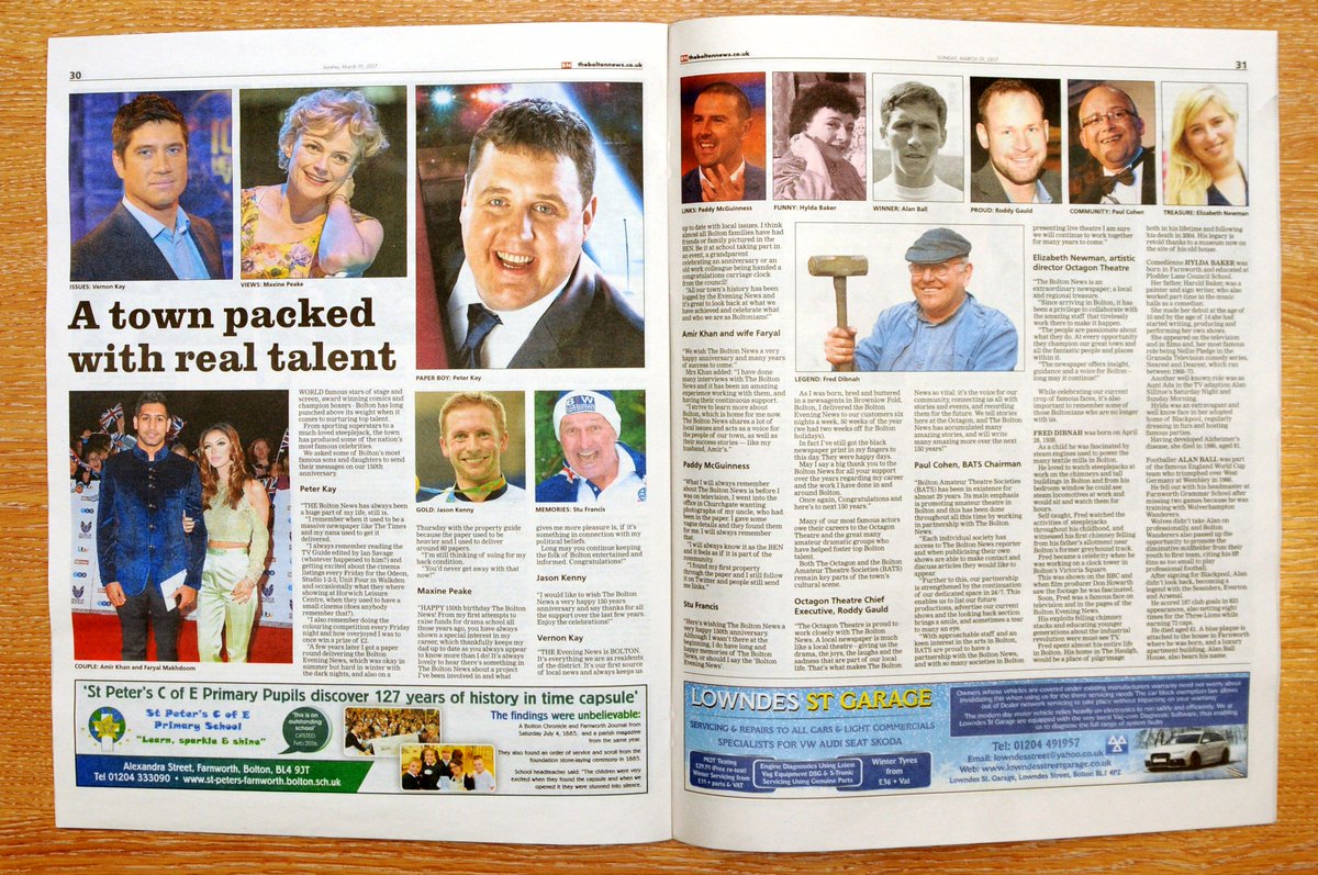 Thank you to everyone for the lovely 150th anniversary messages. We're having a fab day 🎂 #BN150 
theboltonnews.co.uk/news/15167056.…