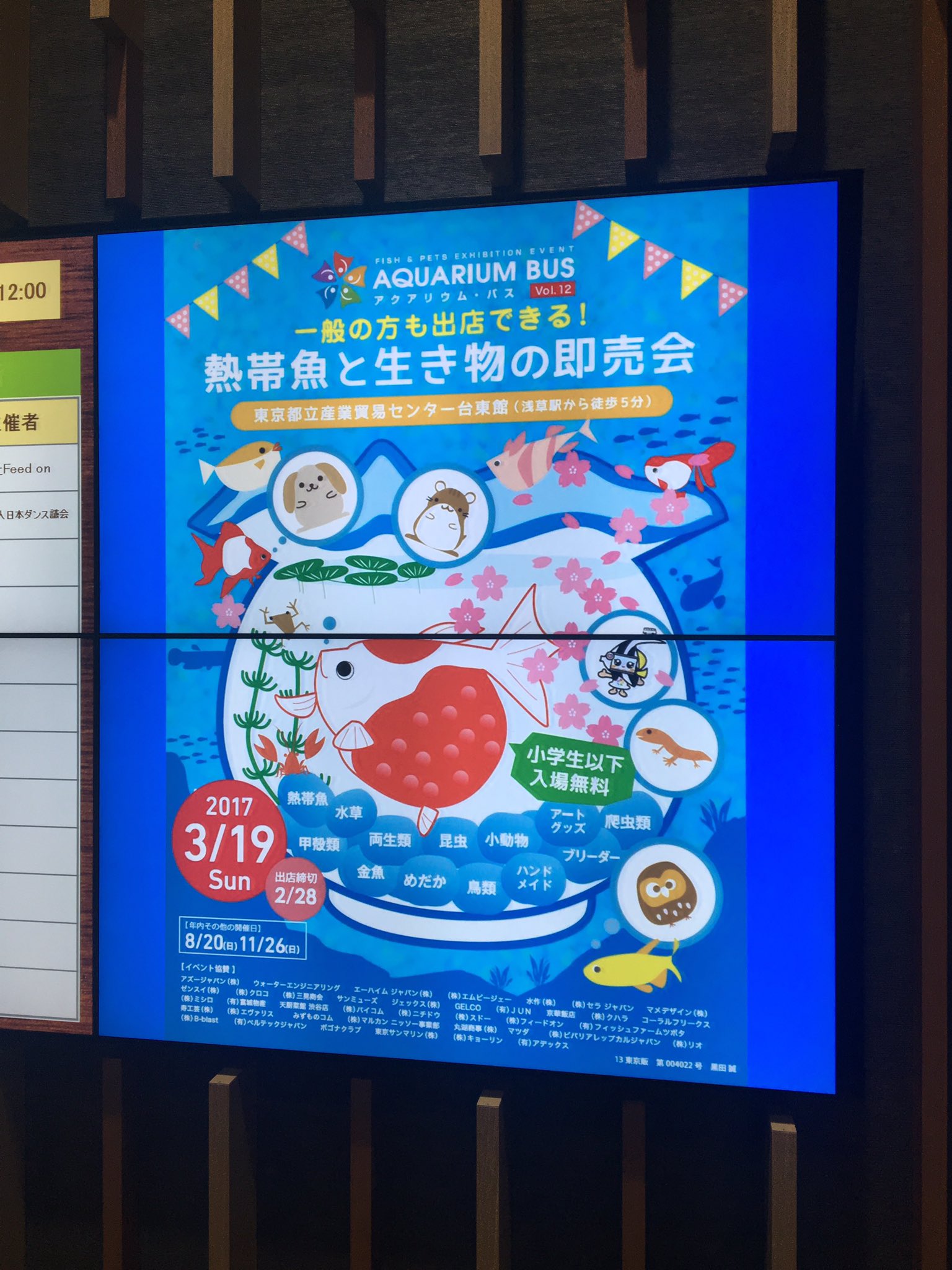 中嶋秀人 本日は初めてアクアリウムバスに行ってきました 金魚すくい めだかすくいをして エビと水草を買いました 先行入場の際にベタのプレゼントもあり嬉しかったです 高級な金魚やめだかなどが格安で手に入り幸せでした 金魚の水槽も