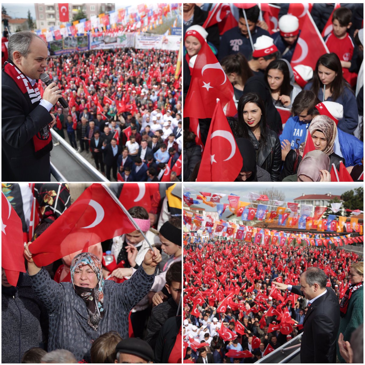 ackilic76's tweet photo. #EVET çoşkusu ve heyecanıyla meydanı dolduran ve bizlere gönlünü açan Vezirköprülü hemşehrilerime teşekkür ediyorum🇹🇷👏🏼 https://t.co/pinAAuPezs