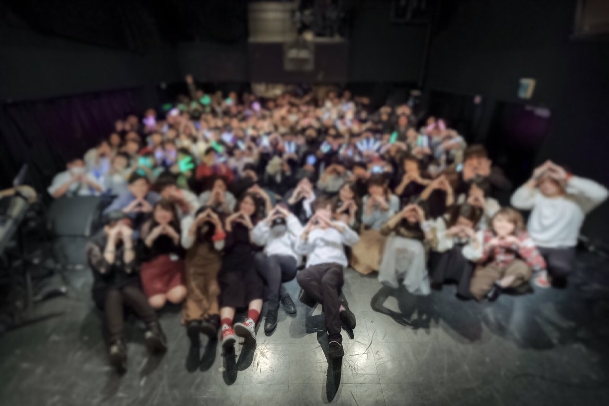 O C P Live O C P改めましてお疲れ様でした お客様を始め演者 スタッフ ライブハウス関係者様 来れないけど応援してくださった全ての方本当にありがとうございました 少しぼかし加工 させていただいておりますがお客さんも含めての集合写真 2部 です