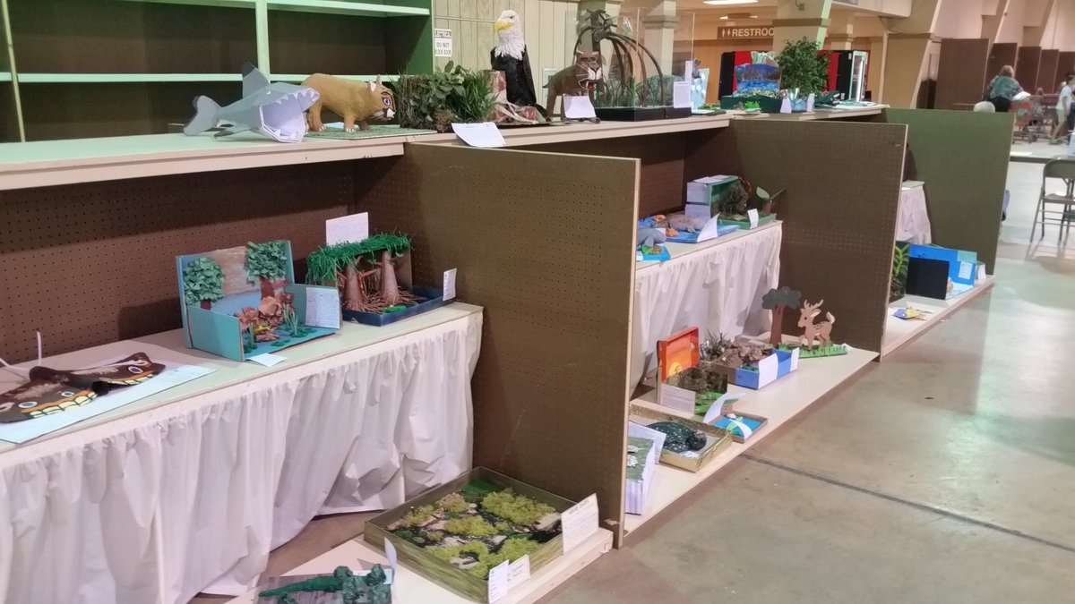 PorzioAmy's tweet photo. Miami Dade Fair! @HDMcMillan is in the house- over 60 Nature Center projects - outstanding work Panthers https://t.co/tJzZQhUNnd