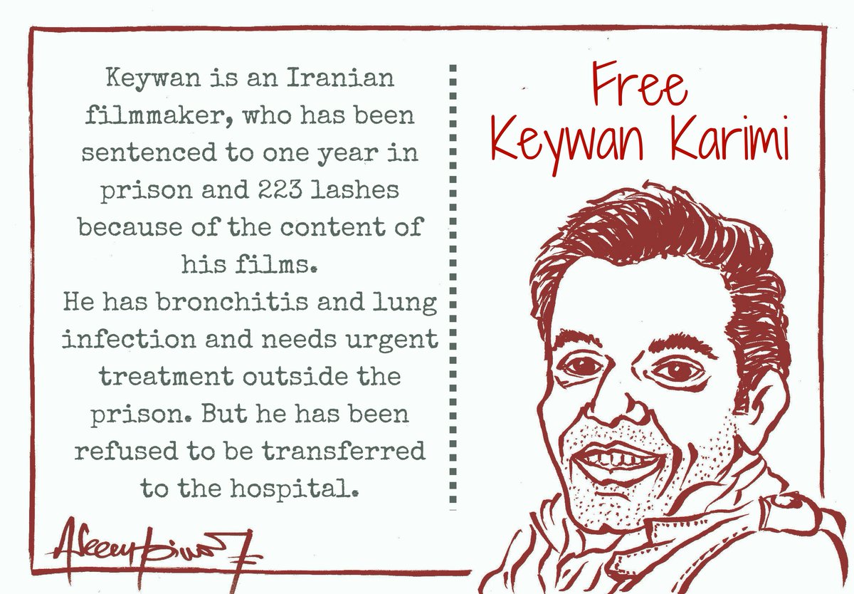 aseem_trivedi's tweet photo. #Iranian filmmaker #KeywanKarimi is #BehindBars on #Iranian newyear #Nowruz just because of the content of his films.
#FreeKeywan https://t.co/mFXhi2jjeM