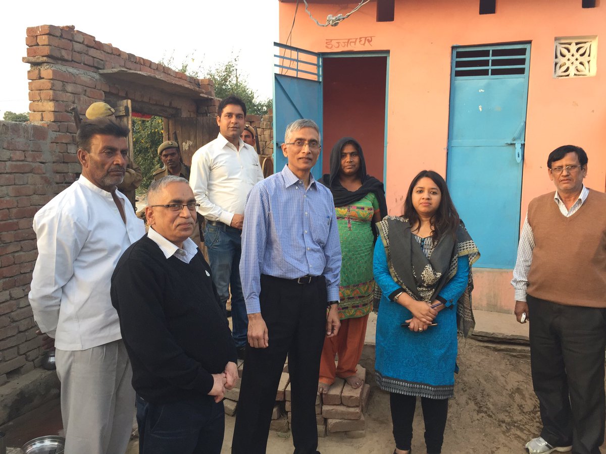 Useful visit to Shamli, first ODF district in UP. With householder and dynamic CDO Yashu. <a href="/swachhbharat/">Swachh Bharat Mission - Grameen</a>