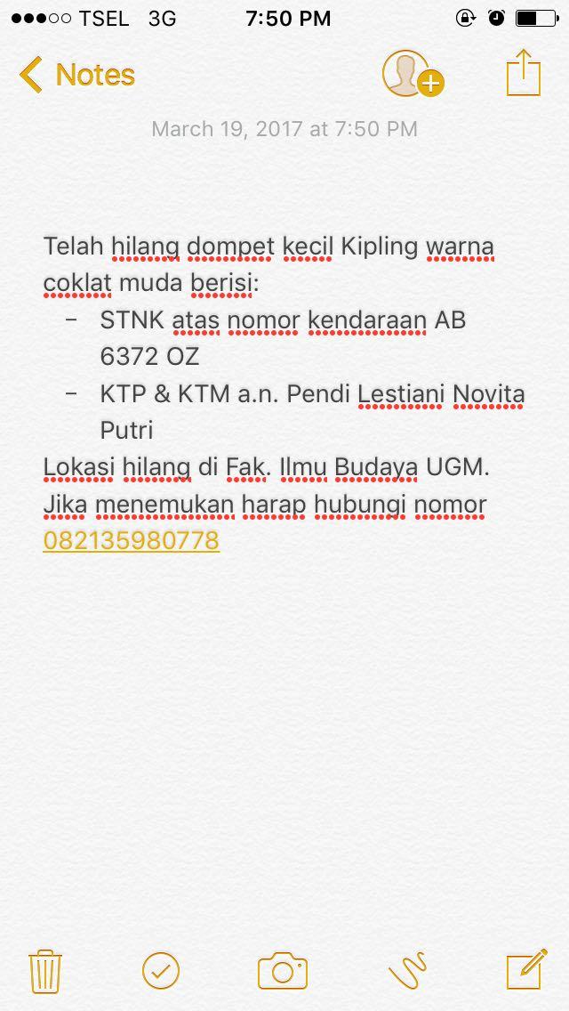 Teman-teman boleh minta tolong bantu retwit ini nggak?
Temen saya <a href="/pendilestiani/">puput</a> keilangan dompet