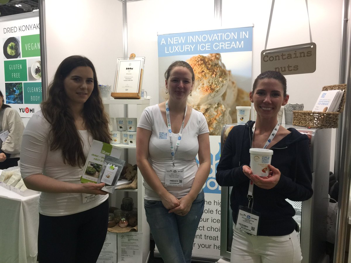 iRawHealthyHabi's tweet photo. Our neighbours @IFEexhibition #vegan ice cream @TheNudeSpoon must try! https://t.co/DguQAuY5Nj