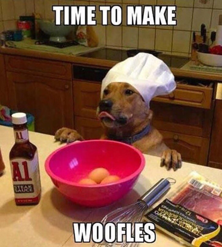 Time for Brunch - served on Saturday and Sunday till 2pm - WOOF