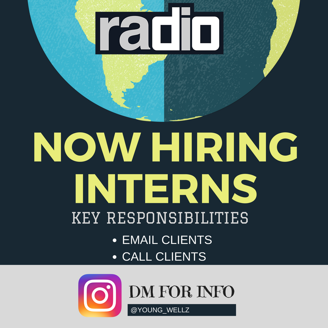 Young_Wellz's tweet photo. Looking for Interns for Radio Show
📧 Wellington@WelliMedia.Com https://t.co/tDMWOoCO3Y