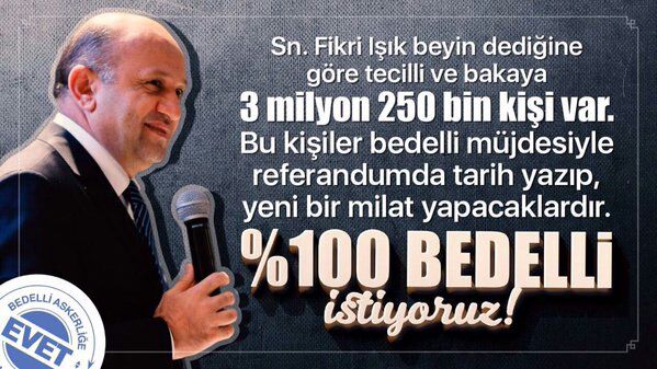 coskunmurat88's tweet photo. #bedelliaskerlik @fikriisik @TC_Basbakan @tcbestepe https://t.co/2u5toLv1nt