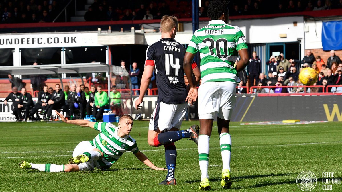 📸 <a href="/SimunovicJozo/">Jozo Šimunović</a>'s first goal of the season gives the Hoops the lead at the break! #COYBIG