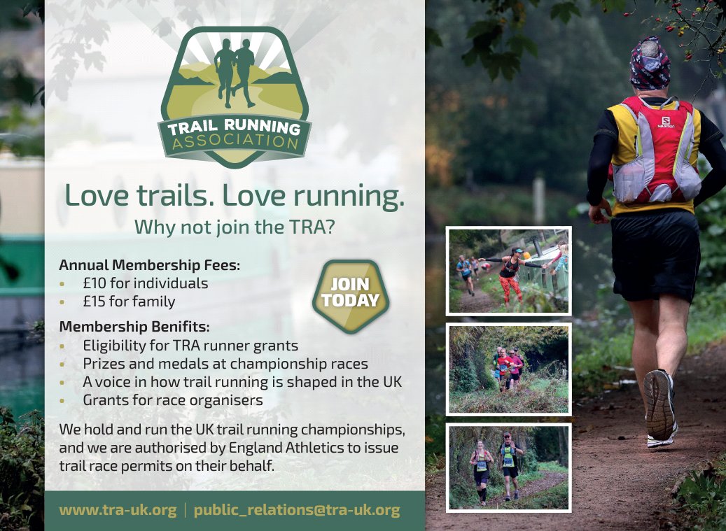 Don't just follow the TRA come and join us and be part of deciding the face of UK trail running.
