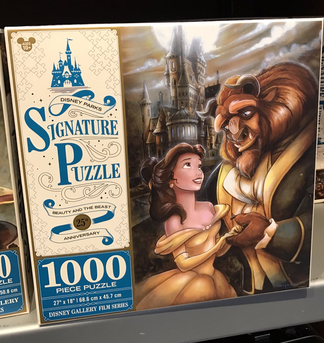 A tale as old as time...Beauty and the Beast puzzle for sale at Disney Parks. #BeautyAndBeast #BeautyAndTheBeast #belle #puzzle #disney