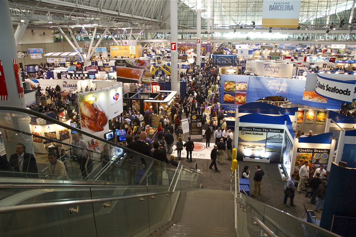 bostonshowmv's tweet photo. #BostonSeafoodShow is attended by more than 900 exhibitors who wish to spread awareness about their products in the market. https://t.co/laq6sEGpI7