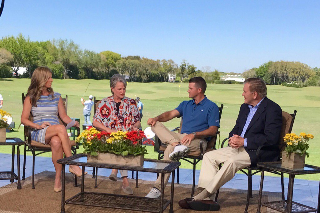 KellyTGolf's tweet photo. Enjoyed our time this week w/ Arnold Palmer's daughter, grandson &amp; great friend. Thanks Amy, Sam, Tom for all you do. https://t.co/XJ9OFDhfeH