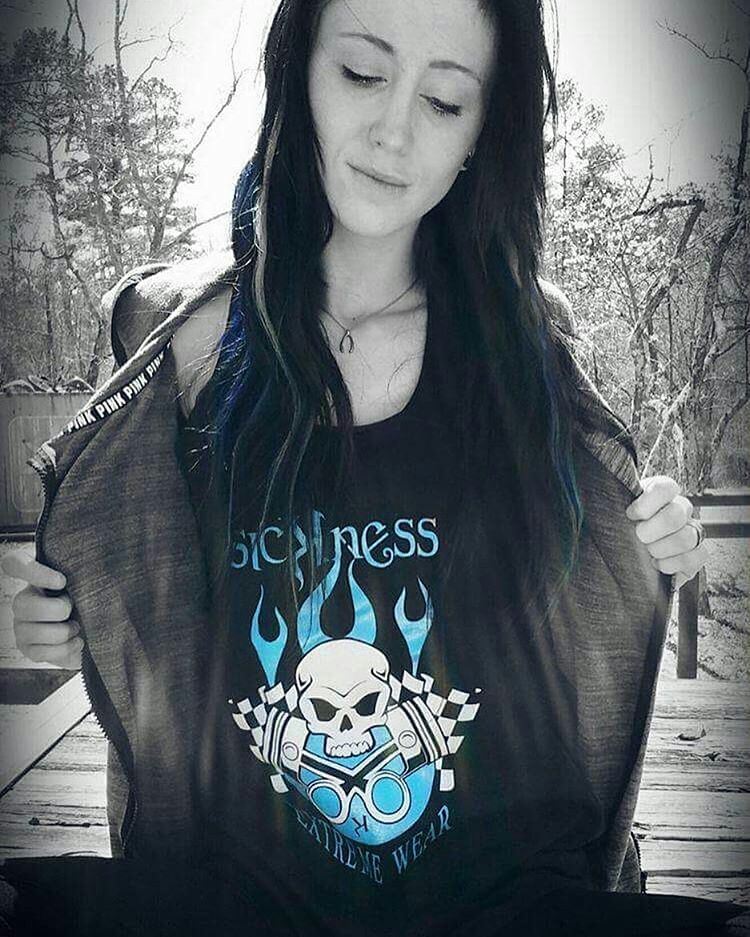 sweetandinked's tweet photo. Check out @sicknessextreme -  @jinxy_savage93 rocking the @sicknessextreme out in good ole… https://t.co/2VKUwBwAzV https://t.co/RMjsAKMSE6