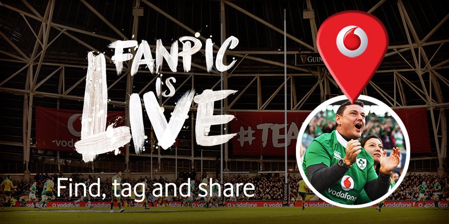VodafoneIreland's tweet photo. Tag yourself in the #TeamOfUs FanPic to win tickets and jerseys. You can also play &amp; win even if you weren't there👉 https://t.co/KG1xK5lFZ2 https://t.co/9Dg5mWBRVh
