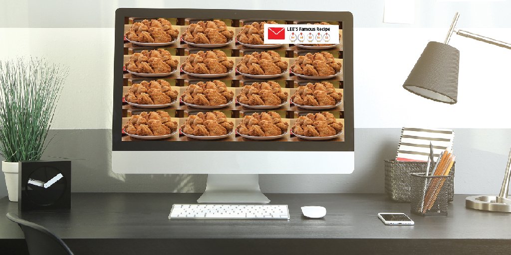 LeesFamousChick's tweet photo. Emails are annoying, unless they are from Lee's #FamousRecipe Chicken. Sign up for our Eclub! #FriedChicken https://t.co/oeUBX7ofez