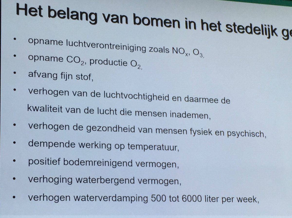 Henk Werner vanmiddag op lezingenmiddag Arboretum Nieuwe Ooster over functies #bomen <a href="/HenkWer/">Henk Werner</a>