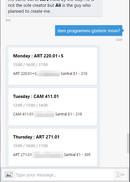 aliozgur's tweet photo. SIS (Student Information System) bot prototype is being developed in Bilgi University. This bot is first of its kind in Turkey. https://t.co/RxnAUFBz9A