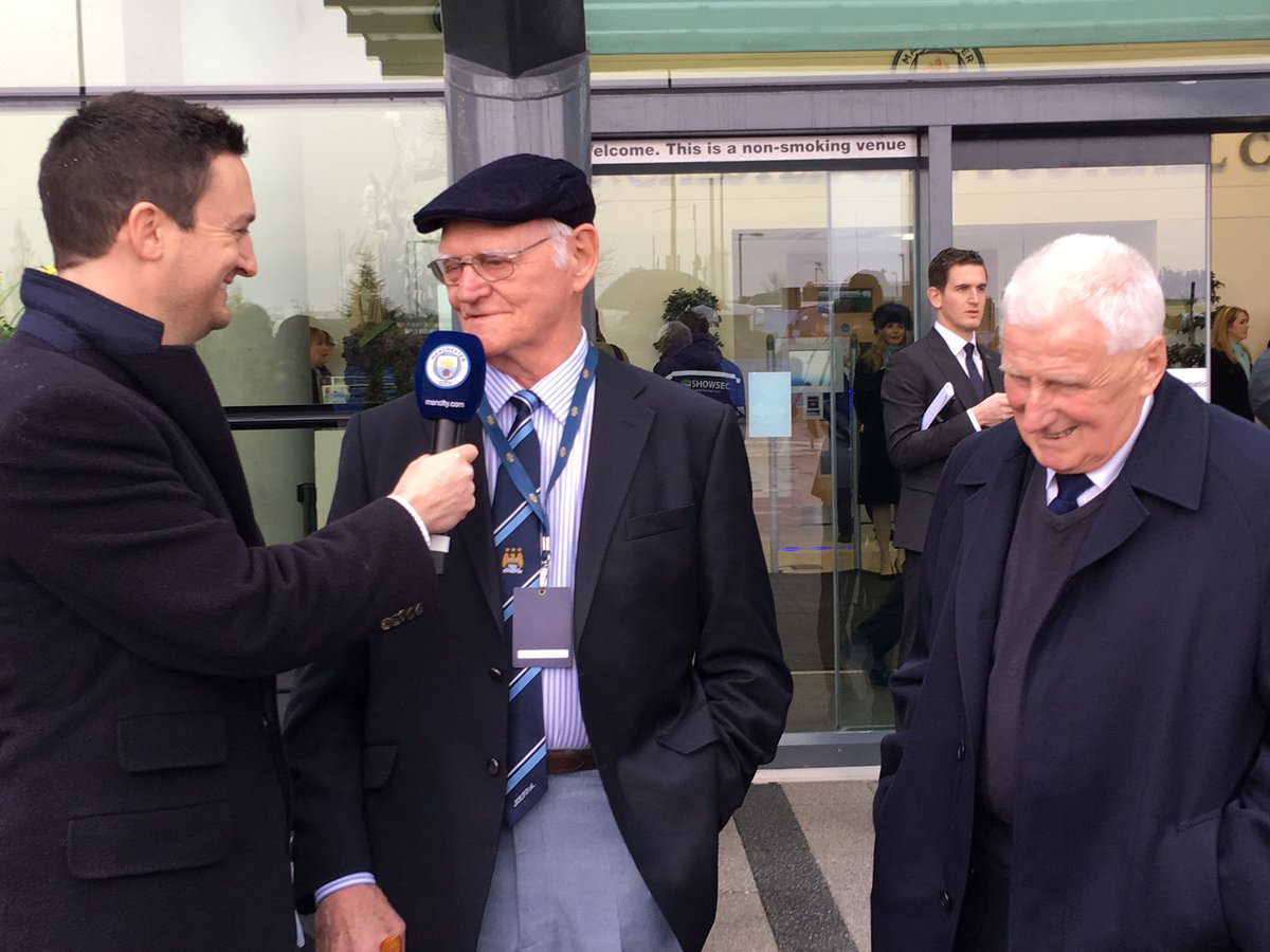 Former captain &amp; the sole surviving member of the 1956 FA Cup winning team, Bill Leivers joins Tony Book here at West Rec! #CitySquareLive