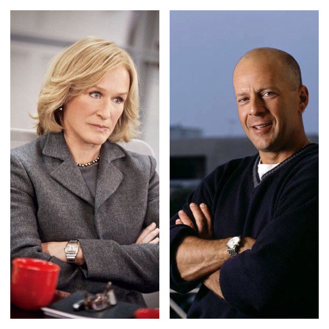 HAPPY BIRTHDAY to actors Glenn Close and Bruce Willis. We hope you both have a great day!!  