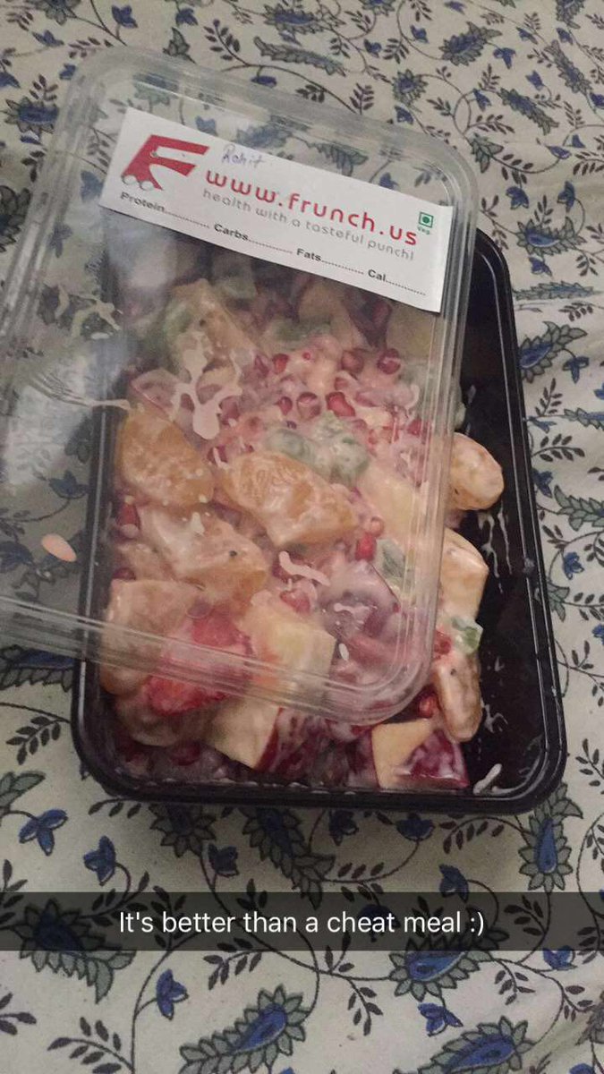 Try this #Frunch Fruit Salad. It's tastier than it looks and healthier than it sounds. #FruitSald #Healthyfood #Costomerposts