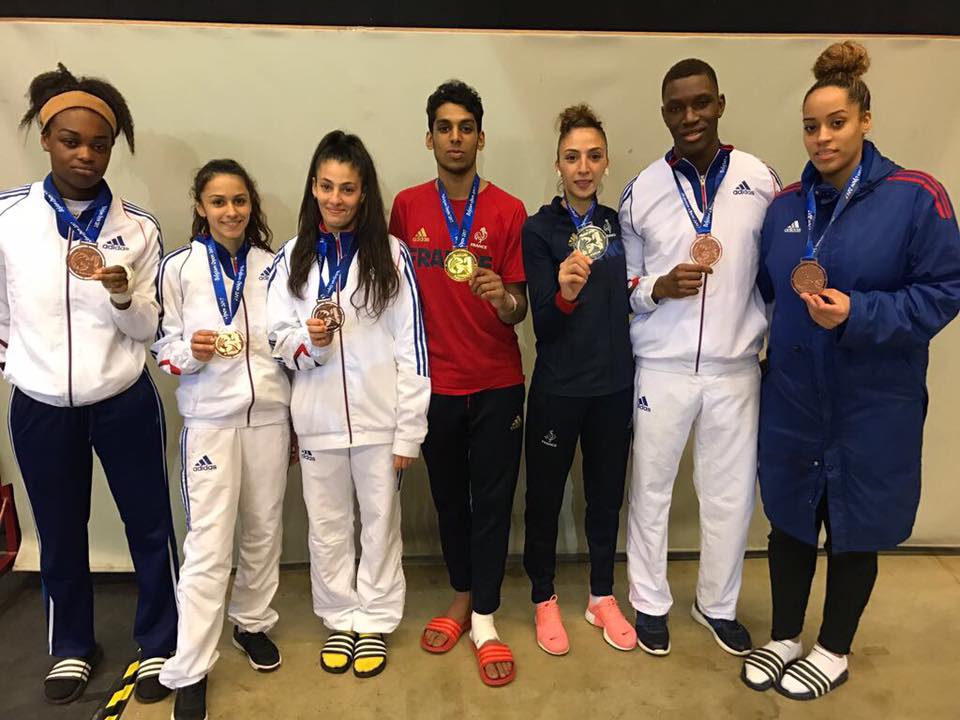SportsDefense's tweet photo. #Taekwondo: le soldat @armeedeterre Yasmina #Aziez médaillée d'argent (cat-49kg) à l'Open de Belgique ce samedi! https://t.co/H1cNsRKESg https://t.co/uj6sY5p5LH