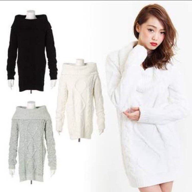 ___freemarket's tweet photo. 【リップサービス】サイズFree

オフタートルニットワンピース
お色／ホワイト

【状態】普通 used品....とても綺麗です。汚れ 毛玉 なし

3000円 https://t.co/9t1PBhtPsM