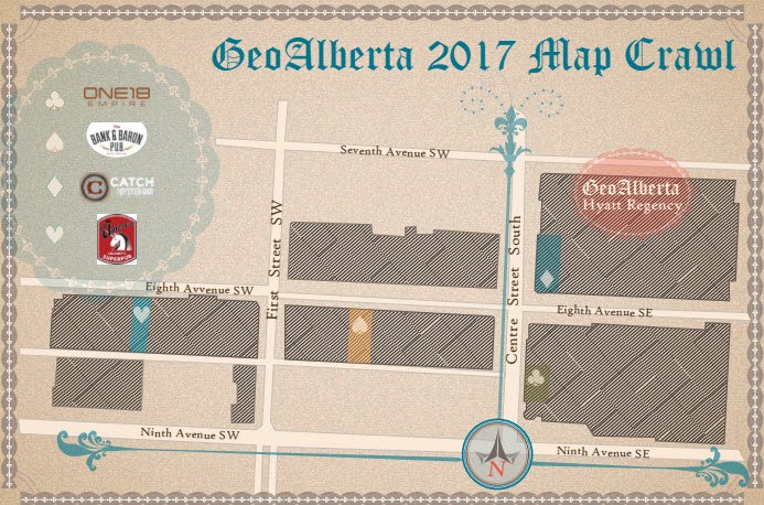 GeoAlberta's tweet photo. We are going to have so much fun at the #GeoAlberta2017 social #MapCrawl2017! https://t.co/FXVuT01QZE https://t.co/Lo0rifjfjQ