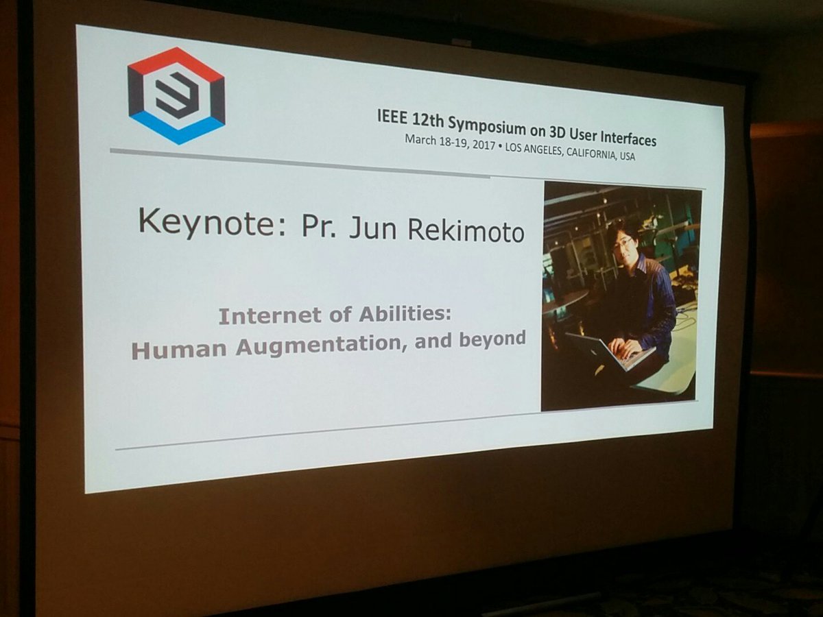 The #3DUI keynote will start in a minute! Do not miss it!
