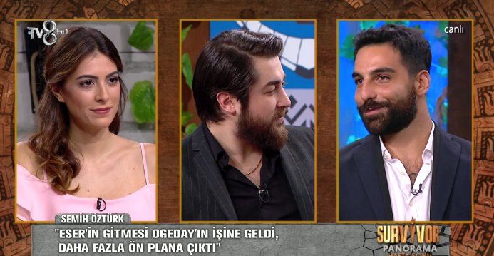 SurvivorDiyal0g's tweet photo. Semih:"Ogeday sen gidince arkandan göbek atmıştır daha çok best of a çıkacam diye"
Eser:"Hayır hayır Ogeday çok temiz kalpli biri"
#Survivor https://t.co/UXtieEskds