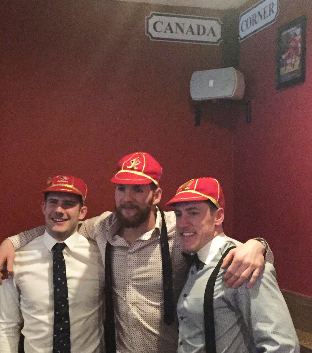 StAlbertRugby's tweet photo. Great night at the club for the cap presentation and unveiling of the Canada Corner! @RugbyCanada @DuncanMag @GilmourKy @SnacobRobinson https://t.co/vGtoWJmseO