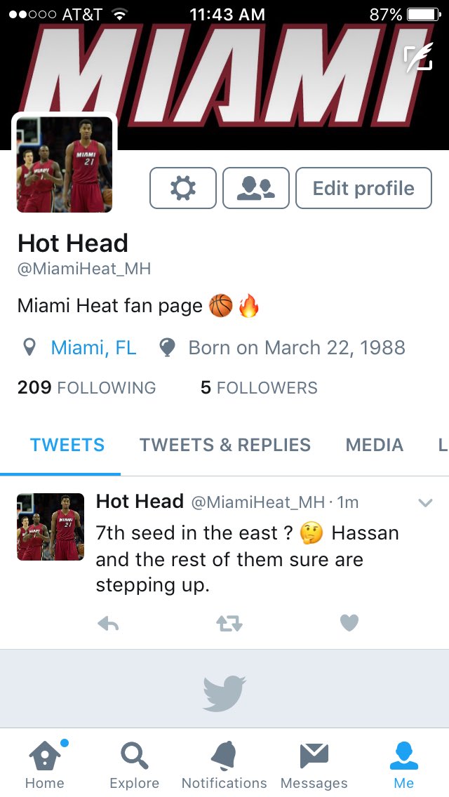 the_dallas's tweet photo. Follow my Miami Heat account 🏀🔥 https://t.co/bUAFRx95of