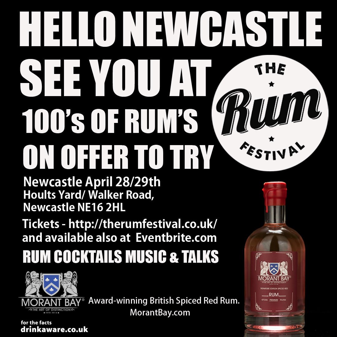 #Geordies guess who coming to toon in April - 
<a href="/NCL_Uncovered/">Newcastle Uncovered</a> your first ever Rum Festival with <a href="/rumfestivaluk/">The Rum Festival</a> &amp; Morant Bay