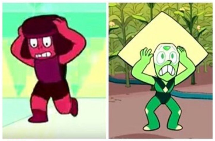 KristenRomberge's tweet image. Smol girlfriend worries about blue girlfriend. ❤ #StevenUniverse #Ruby #Peridot #Love #Lapidot #Garnet #OTP #TinyLesbians #SmolGirlfriends 💎