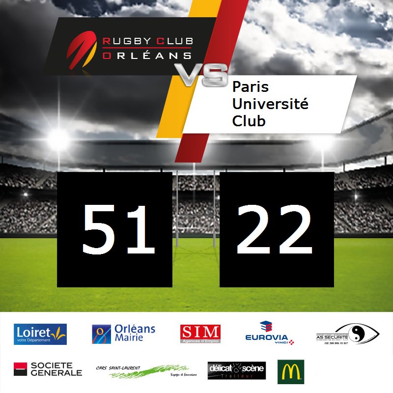 Victoire bonifiée pour le RCO !! Victoire également pour notre équipe réserve !! Une 3ème place consolidée et match de barrage en avril !